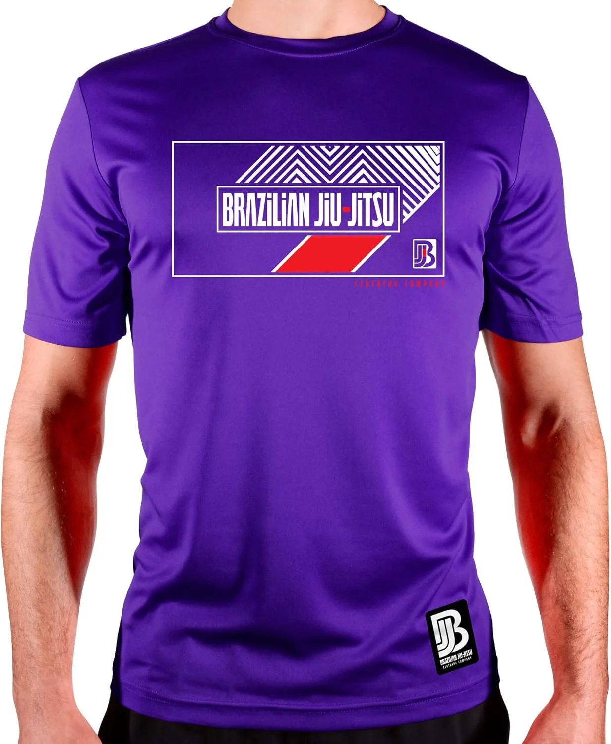 

Monsta Clothing Co. Мужская футболка для бразильского джиу-джитсу (Zigzag) BJJ (A:RD/WT)