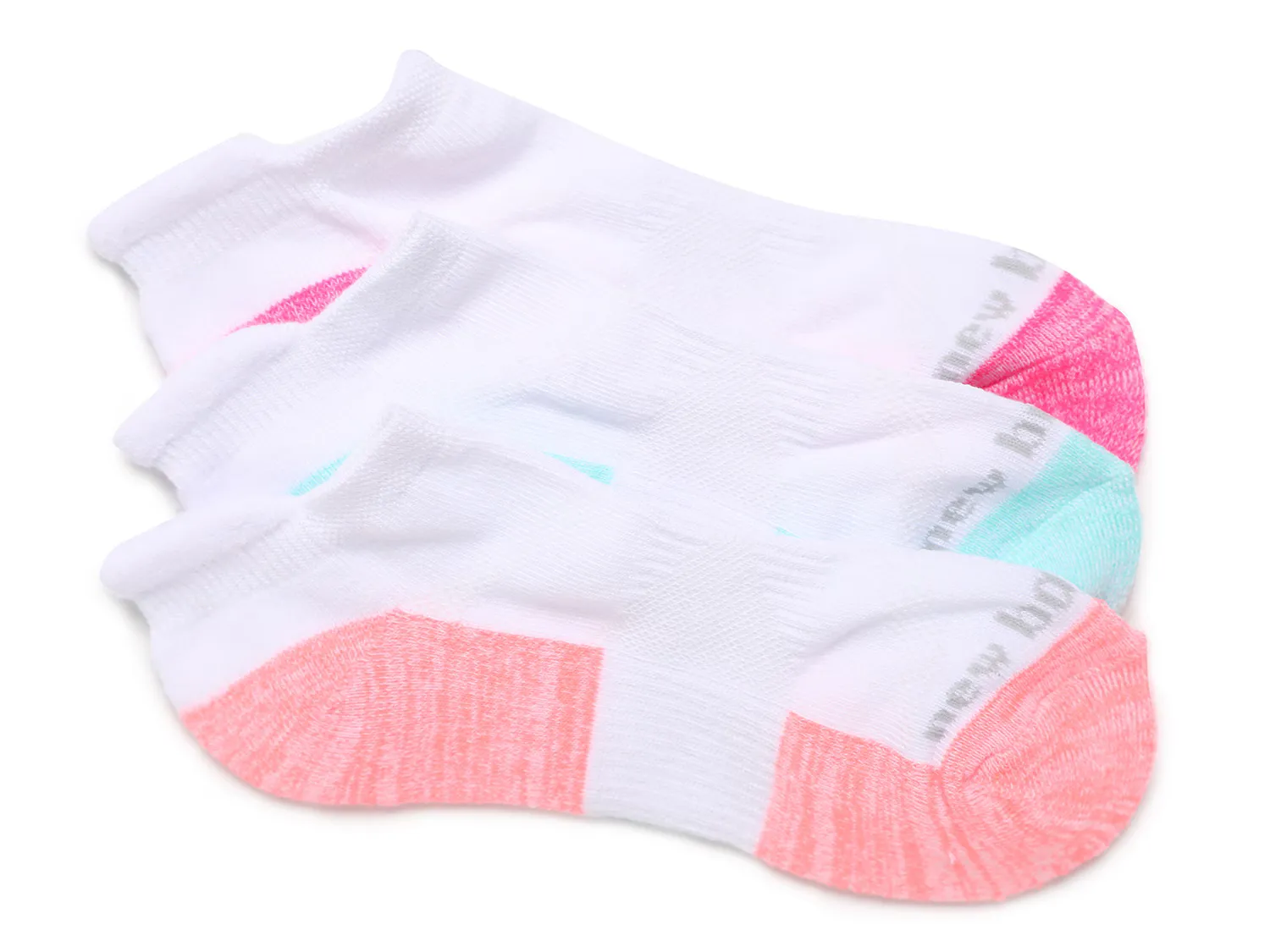 

Носки Tab Women's No Show Socks - 3 Pack New Balance, белый/мультиколор