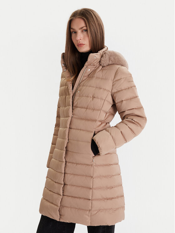 

Пуховик regular fit Bettanie W5626H T3122 F5228 Geox, бежевый