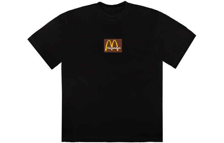 

Футболка Travis Scott x McDonald's Sesame Inv, черная/коричневая, черный