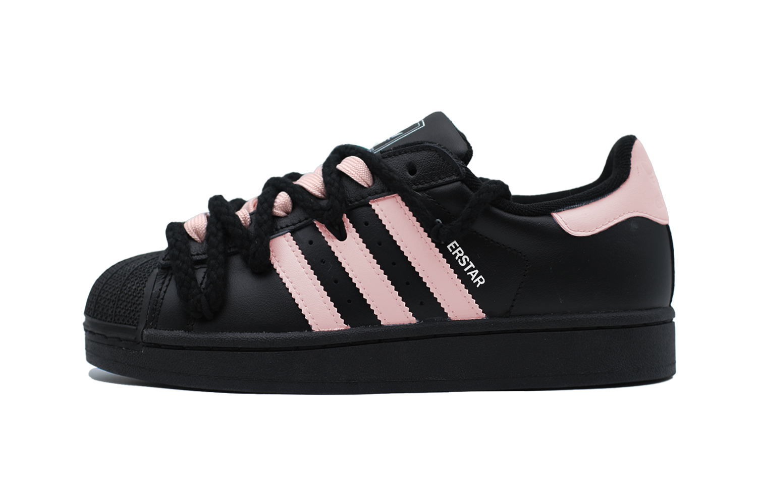 

Детские кроссовки для скейтбординга Superstar 2 Low Top для подростков Adidas Originals, черный/розовый
