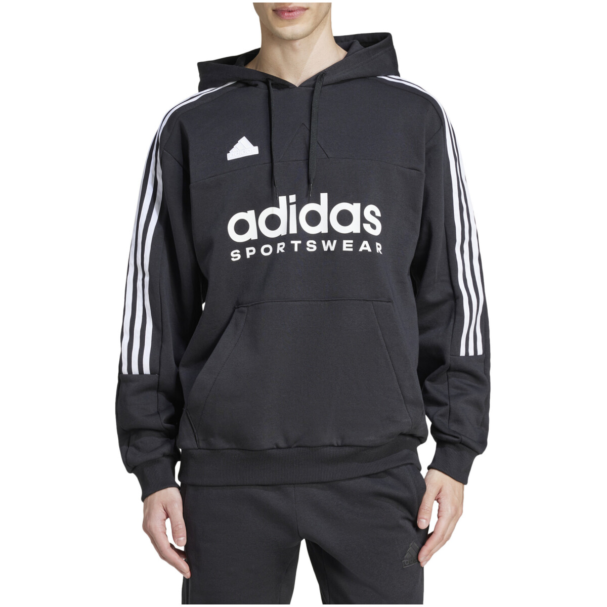 

Толстовка мужская Adidas с передним карманом, черный