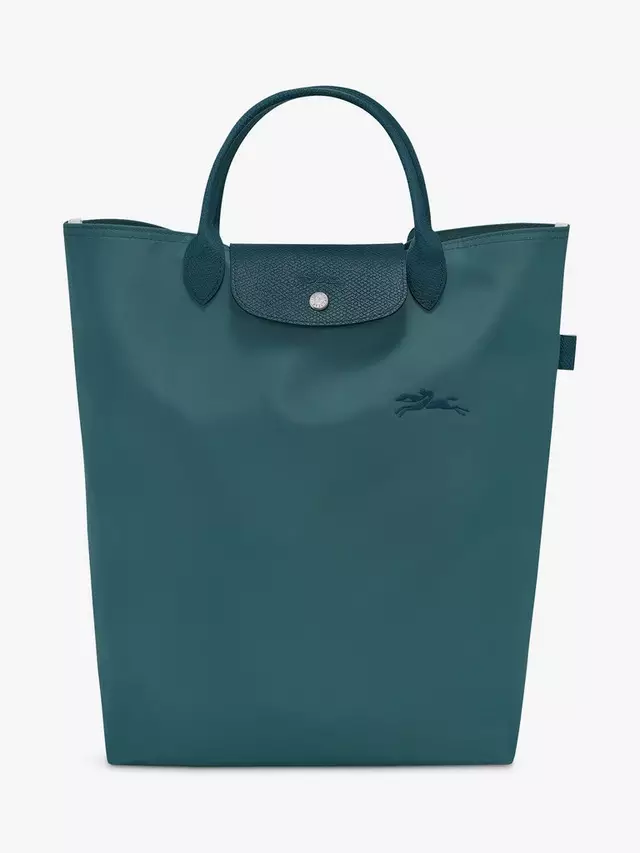 

Сумка тоут Longchamp Le Pliage Green Medium Top Handle, цвет peacock