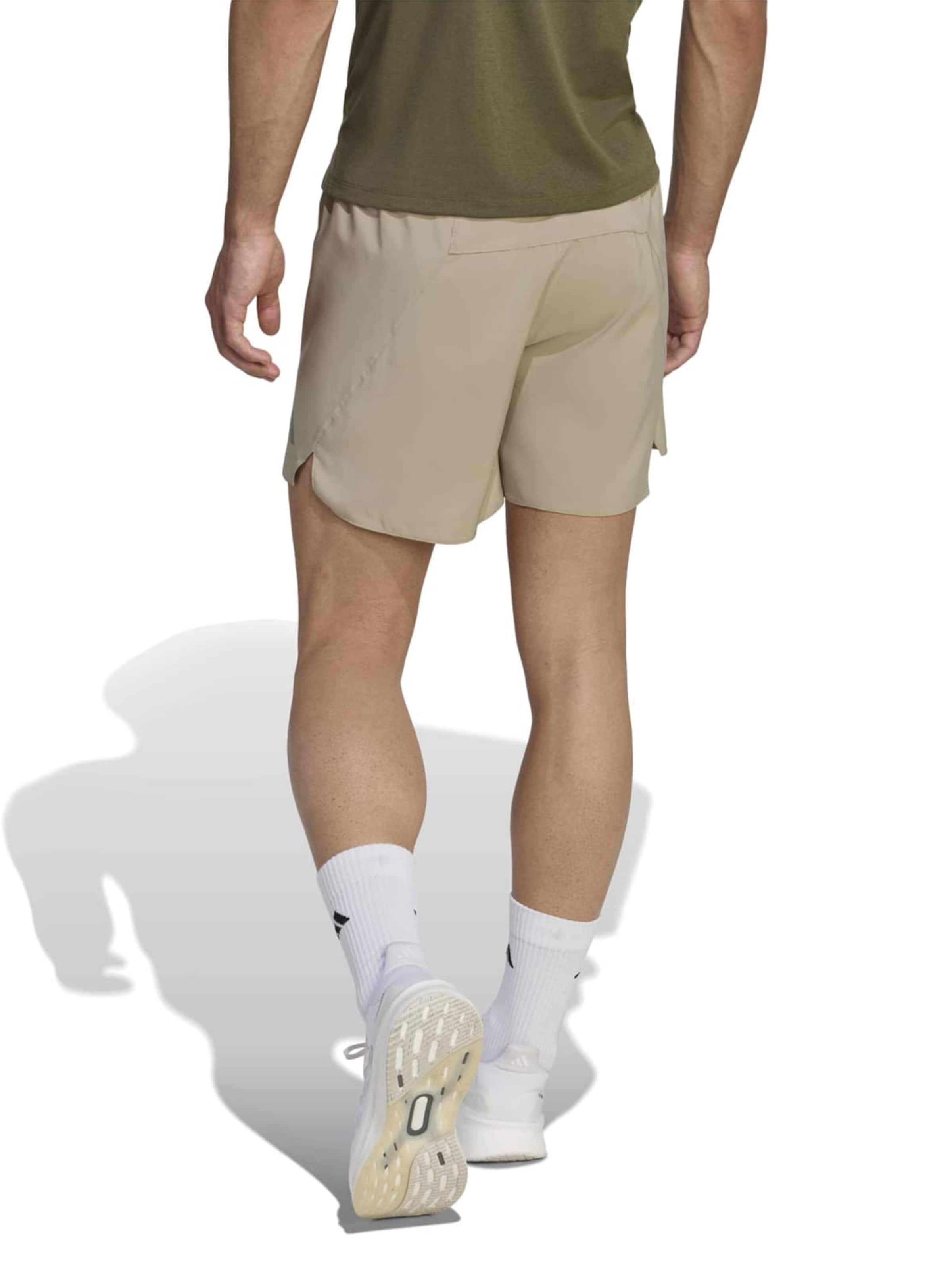 Adidas Performance Шорты для тренировок Regular 'Ess' в цвете Khaki — фото 2