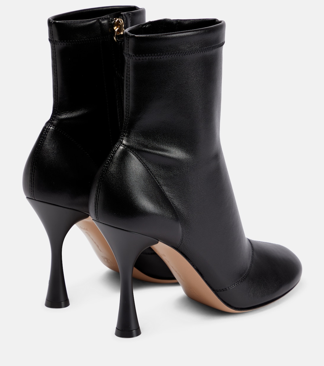Кожаные ботильоны Gianvito Rossi, черный — фото 3
