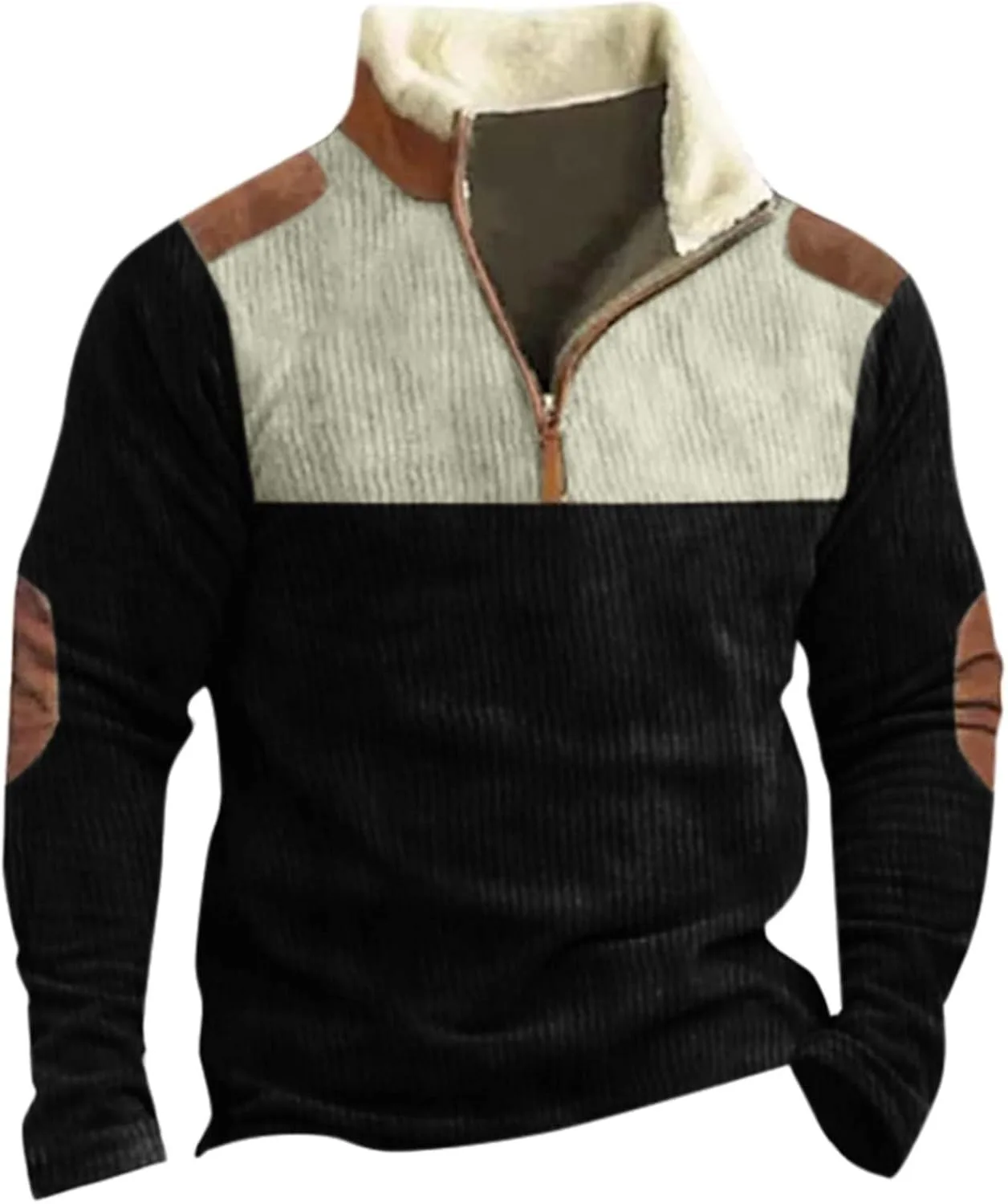 

Мужской свитер с регланными рукавами и воротником на осень-зиму