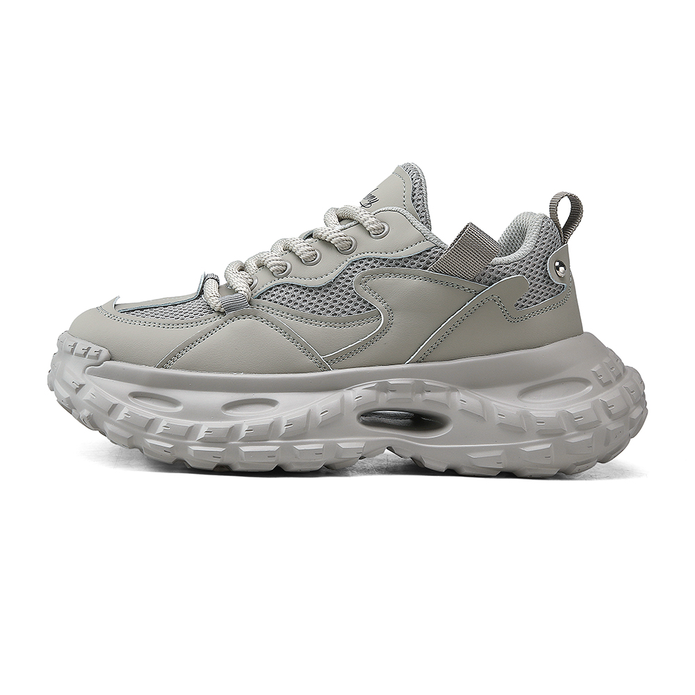 

Износостойкие ударопрочные легкие низкие массивные кроссовки men's SENGUIBUCK, серый