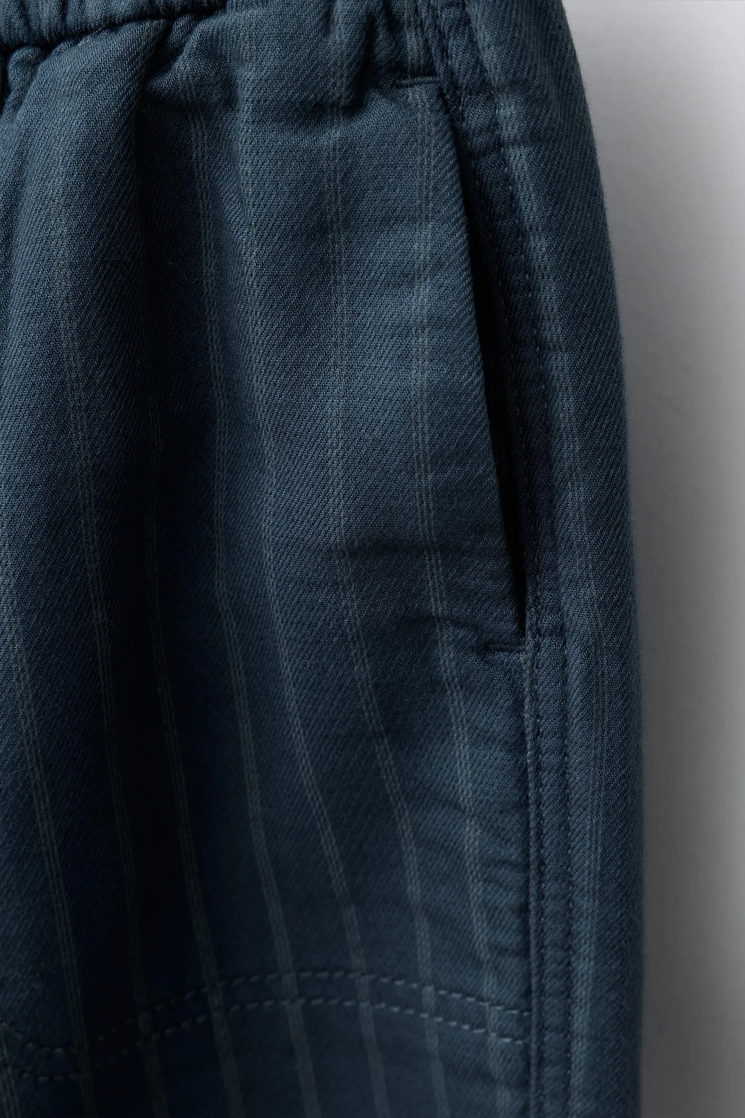 Полосатые широкие брюки Zara, синий — фото 3