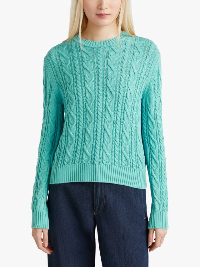 

Хлопок трикотажный джемпер Benetton, цвет Teal Green