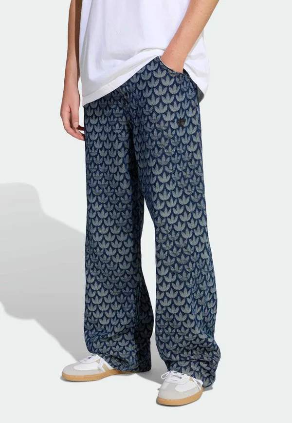 Джинсы monogram свободного кроя Adidas Originals, Indigo Denim