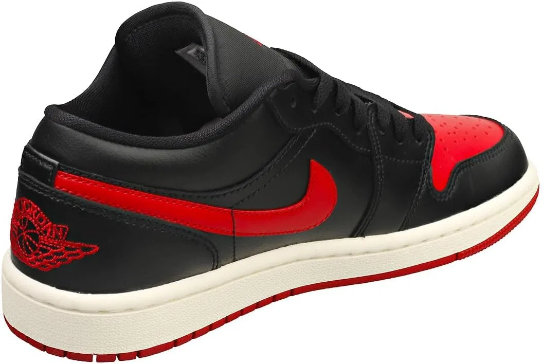 Nike Мужские кроссовки Jordan Air 1 Low, Black Gym Red Sail — фото 2
