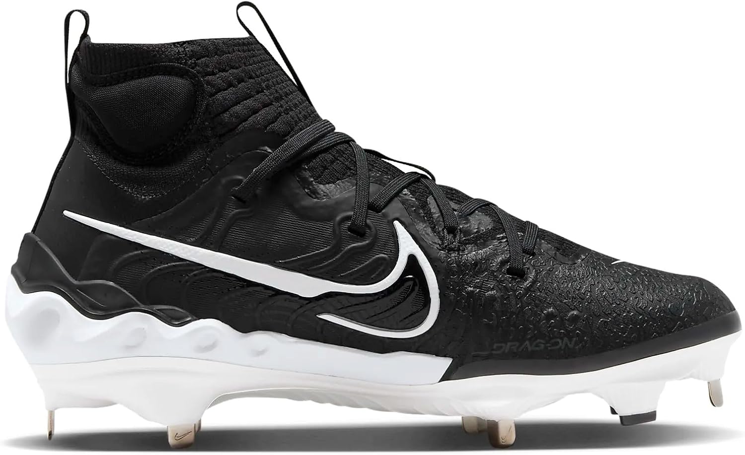 Мужские бейсбольные бутсы Nike Alpha Huarache NXT, Black/Blue Tint-Anthracite-White — фото 3