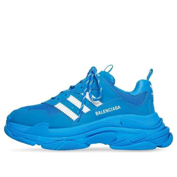 Кроссовки x adidas triple s sneakers 'blue white' Balenciaga, синий