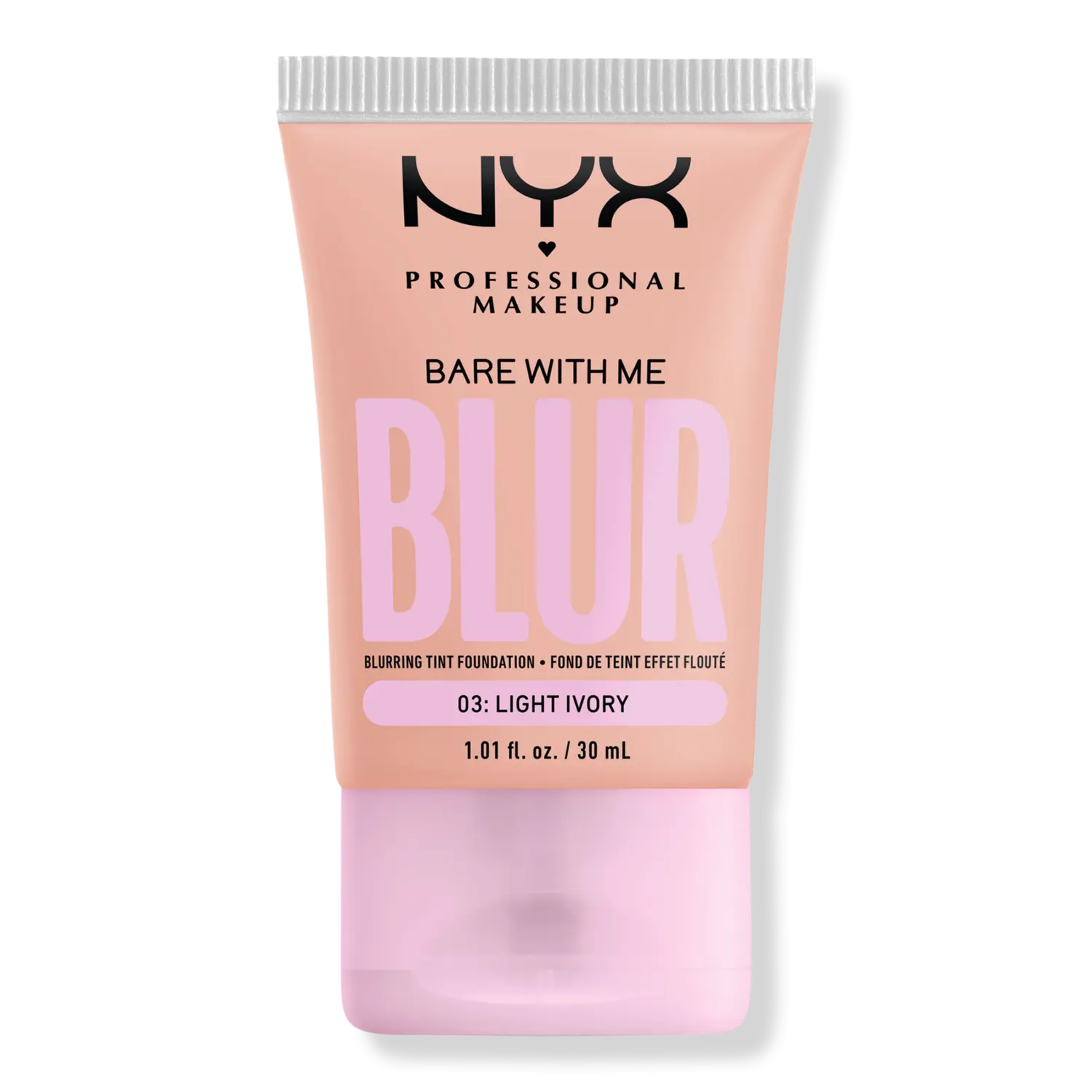 

Тональная основа Bare With Me Blur Tint Soft Matte Foundation NYX Professional Makeup, 03: Light Ivory (light ivory with cool undertone)