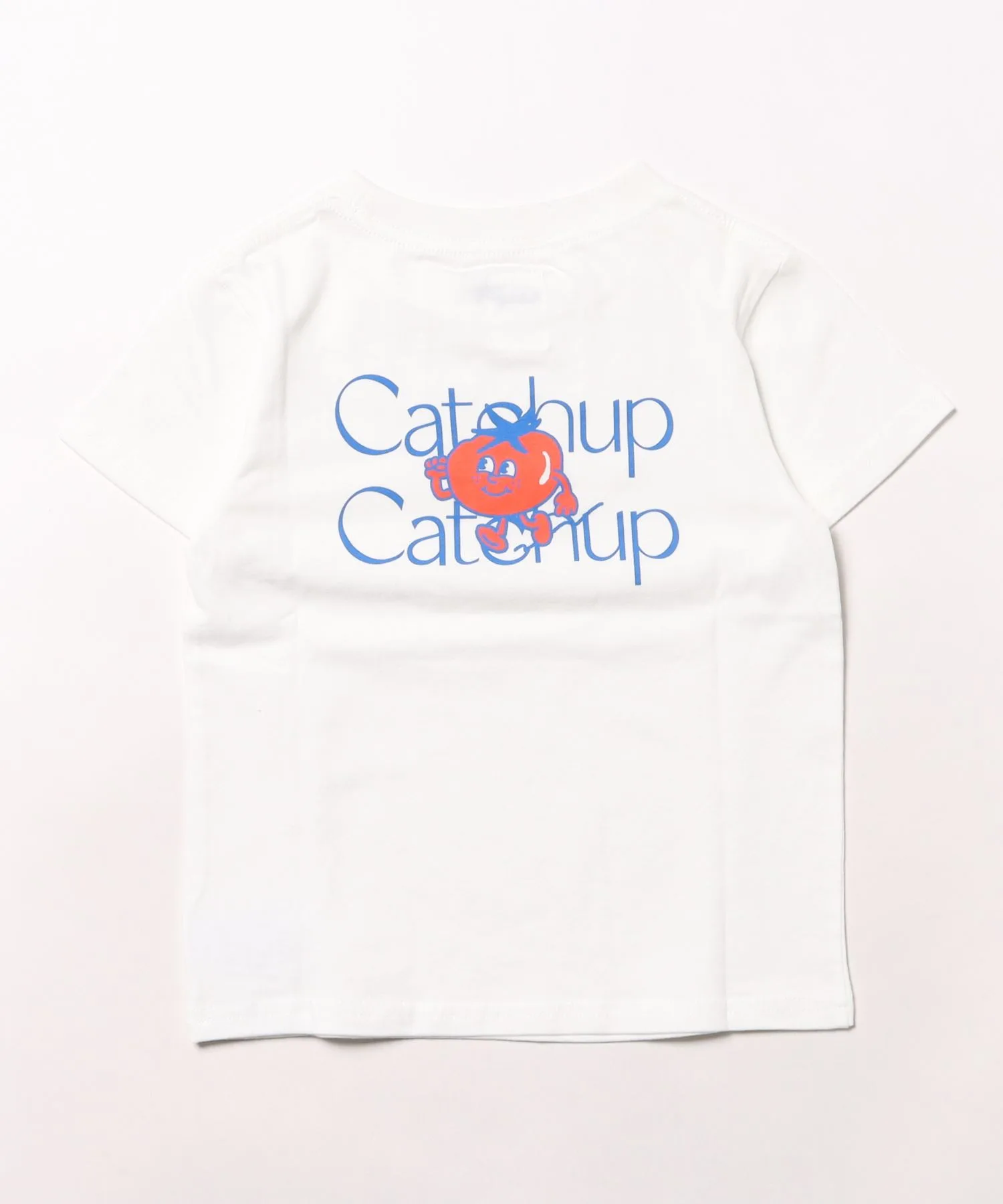 Детская футболка с принтом Catchup с логотипом и рисунком, синяя — фото 4