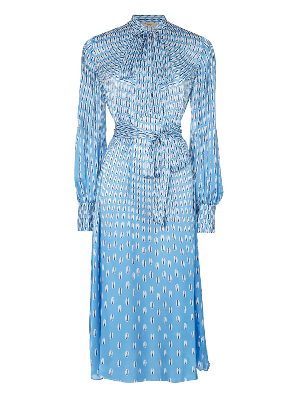 

Платье миди Cowrie с завязками и принтом Temperley London, синий