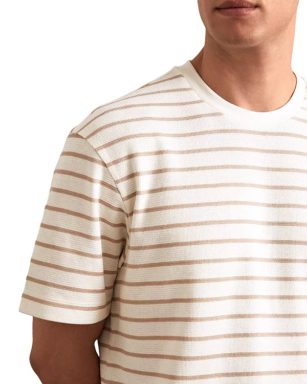 

Футболка Woodhall в фактурную полоску Reiss, бежевый