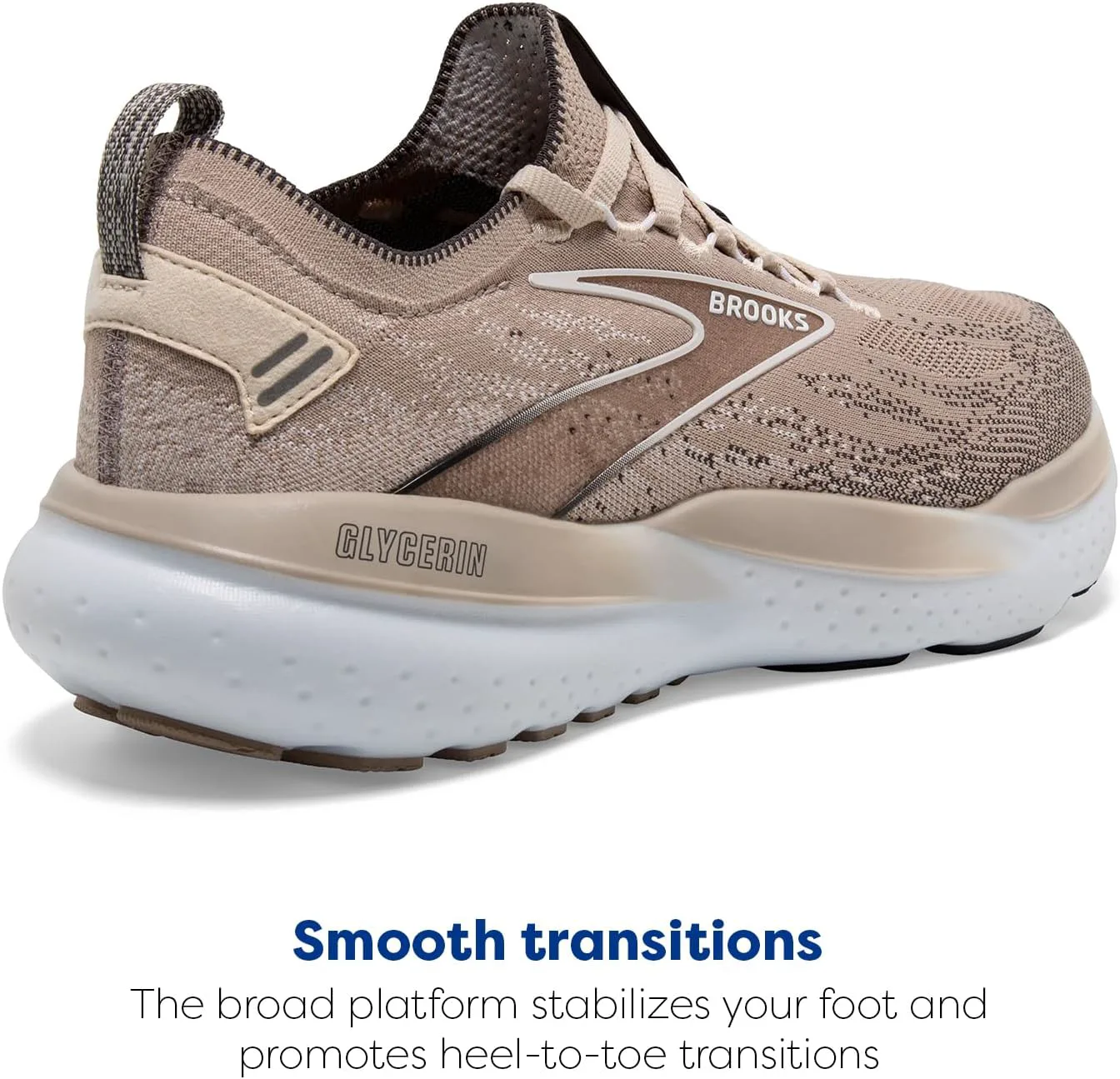 Мужские кроссовки Brooks Glycerin Stealthfit 21 нейтральные для бега, серый — фото 4
