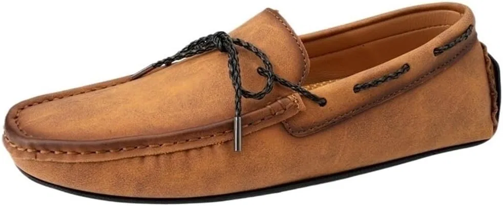 Лоферы мужские из экокожи, без бренда, Brown DHFIRUFSHLO