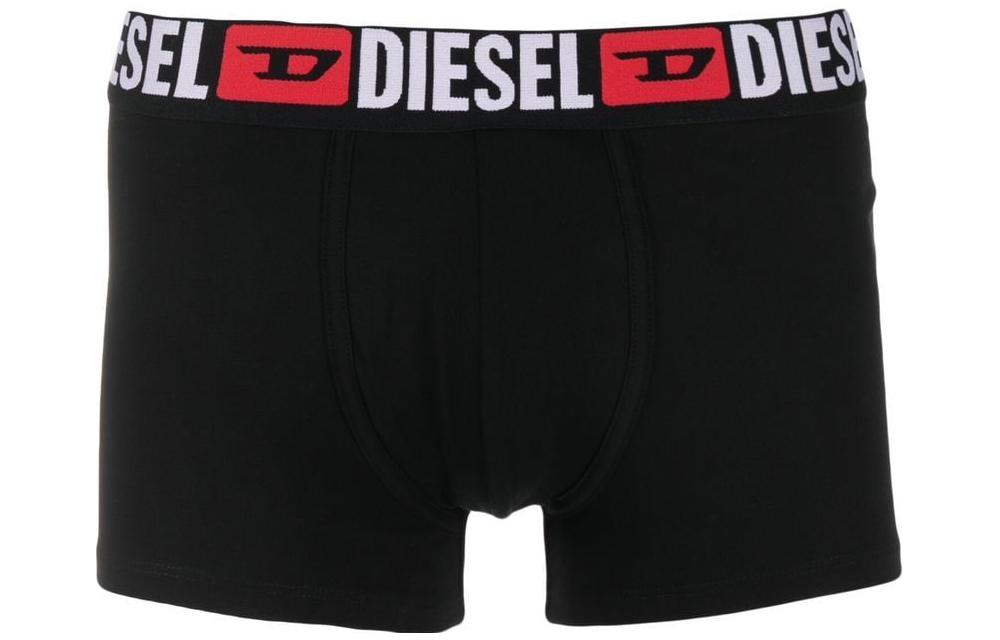 Трусы с логотипом на поясе комплект из трёх штук DIESEL, 1 набор 3 пары (Чёрный) — фото 3