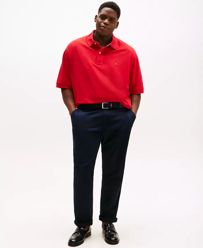 Мужская классическая поло Ivy Big & Tall Tommy Hilfiger, красный — фото 4