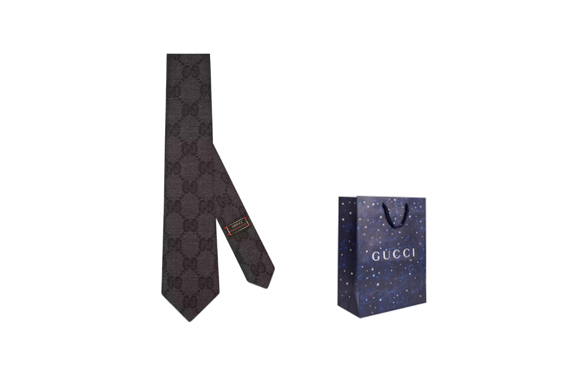 

Галстук мужской GUCCI, черный в подарочной упаковке