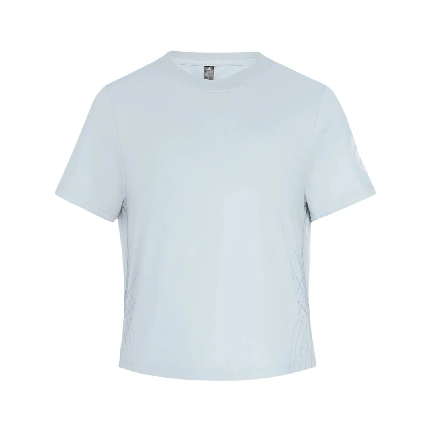 Футболка FOS женская, light blue, с круглым вырезом, средней посадки Adidas
