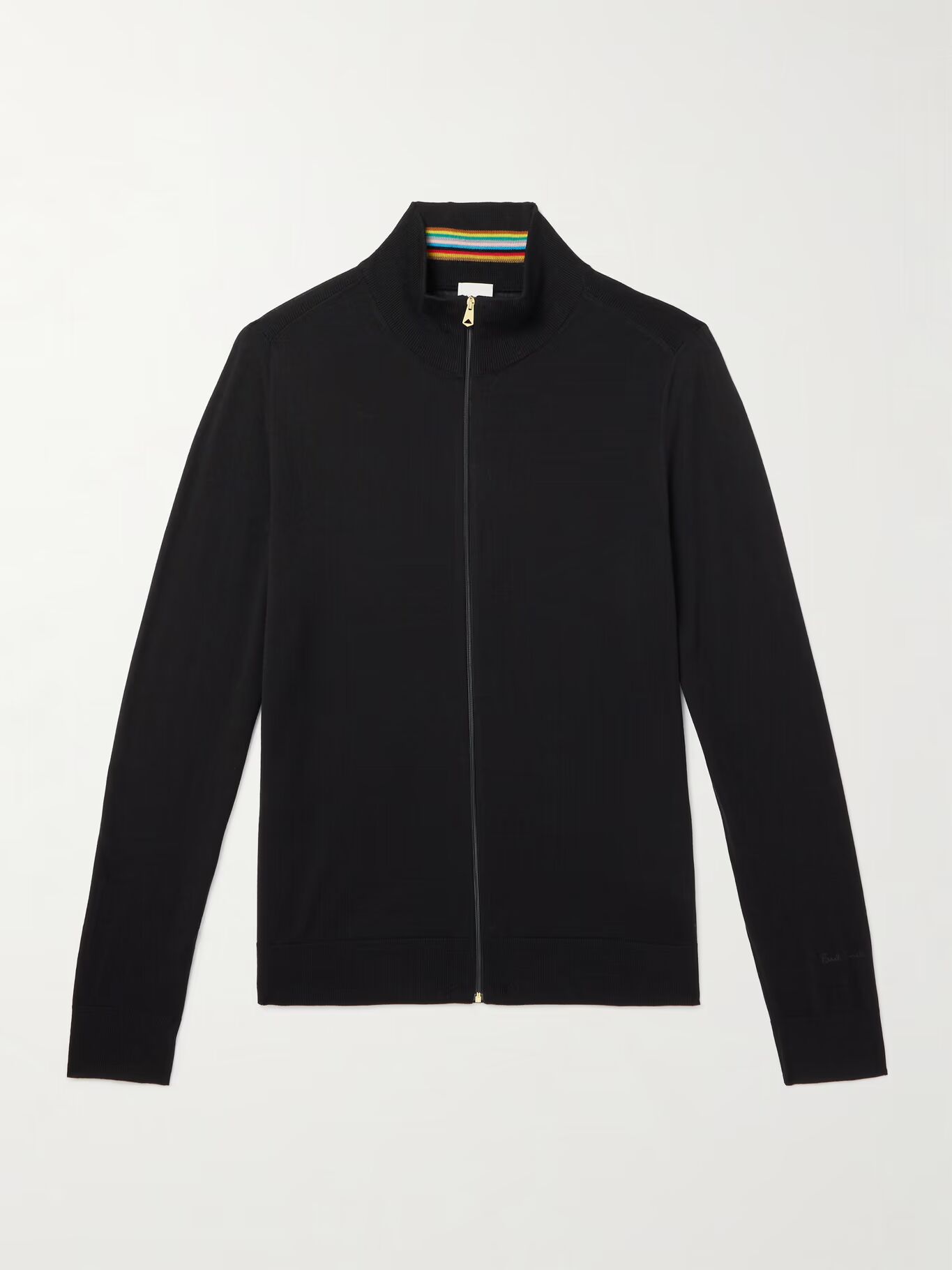 

Свитер из мериносовой шерсти на молнии PAUL SMITH, черный