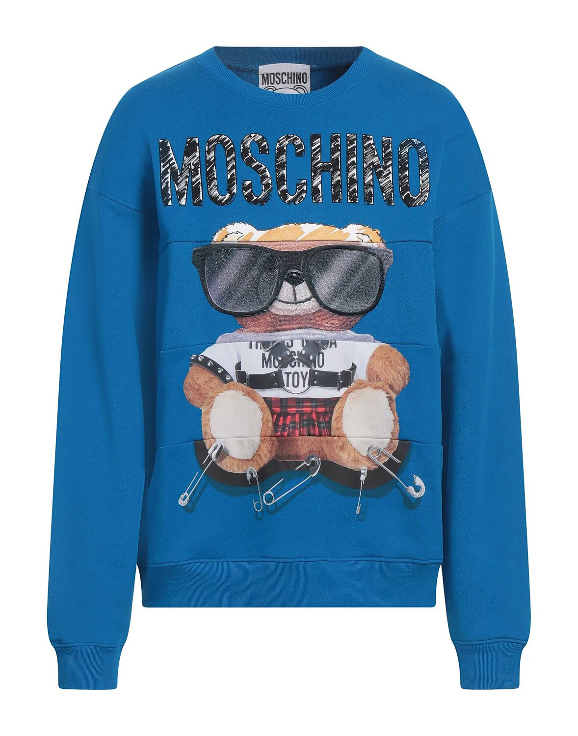 

Толстовка Moschino, ярко-синий