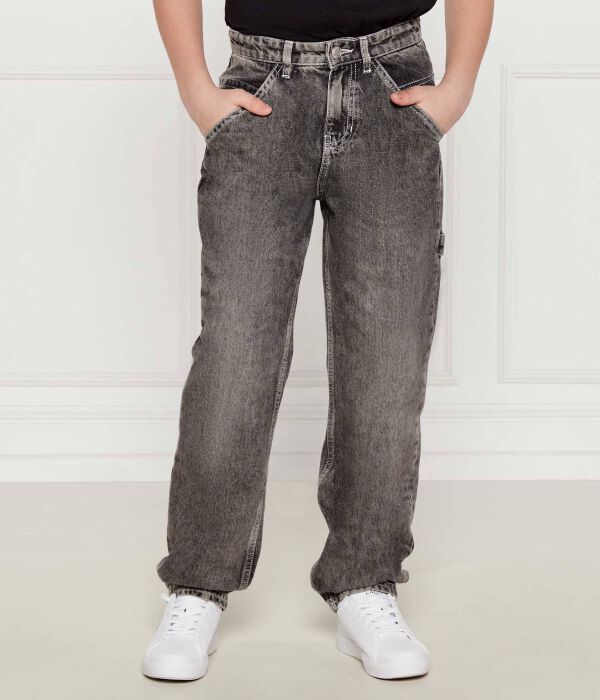 

Джинсы Loose fit Hugo Kids, серый