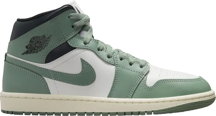 Кроссовки Wmns Air Jordan 1 Mid 'Jade Smoke', зеленый