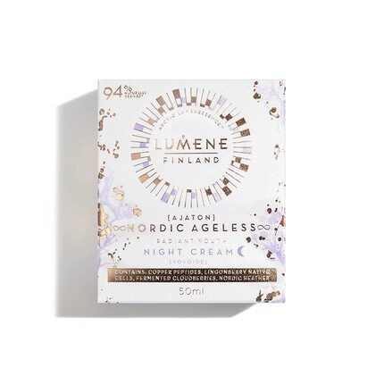 Ajaton Radiant Youth Night Cream Омолаживающий антивозрастной увлажняющий крем 50 мл, Lumene — фото 2