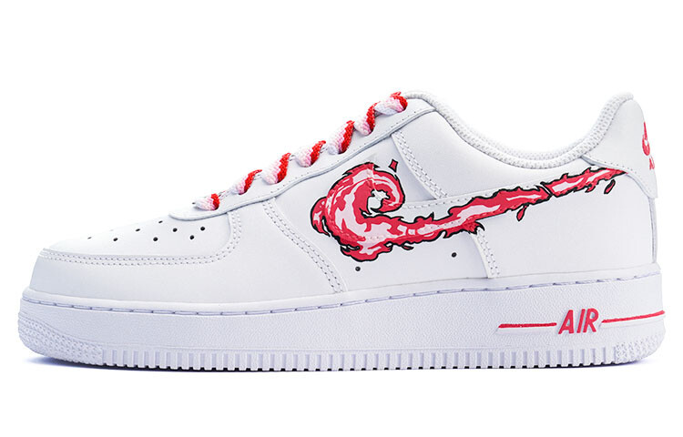 

Кроссовки Nike Air Force 1 Skateboard Shoes Women's Low-Top White Pink/Red