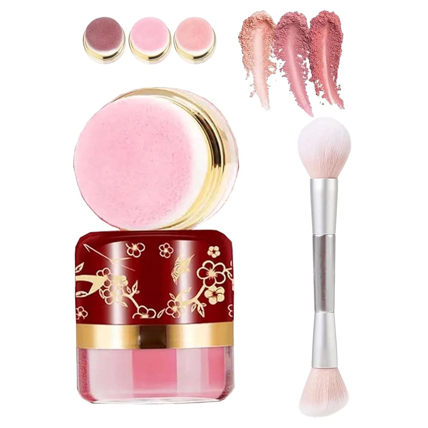 Набор румян «Lazy Blush» из 3 штук Generisch, Pfirsichfarben