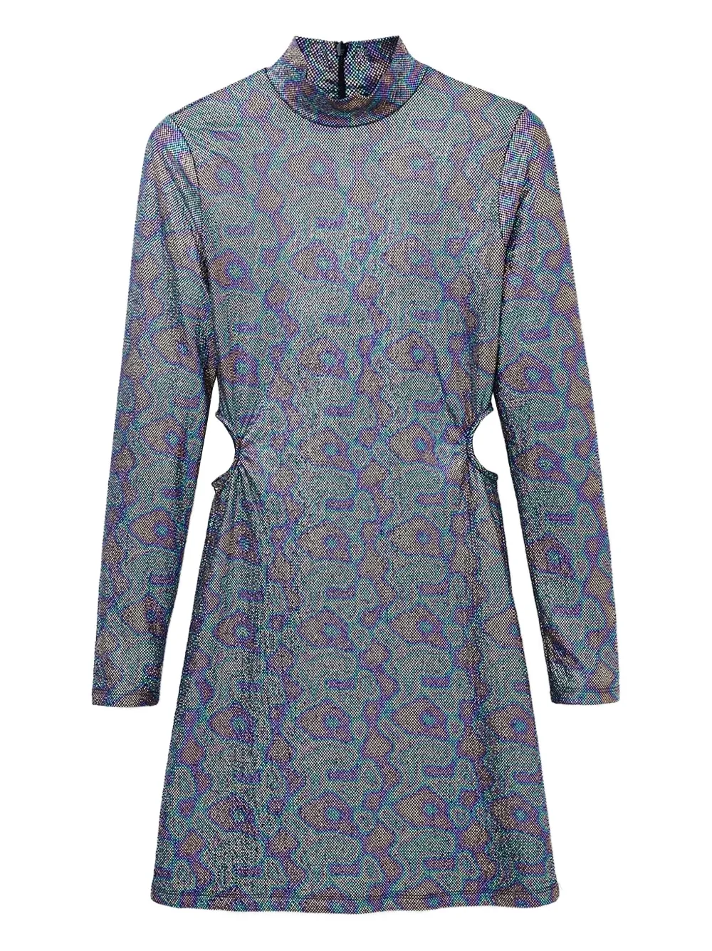 

Платье с высоким воротником и вырезами Desigual, мультиколор