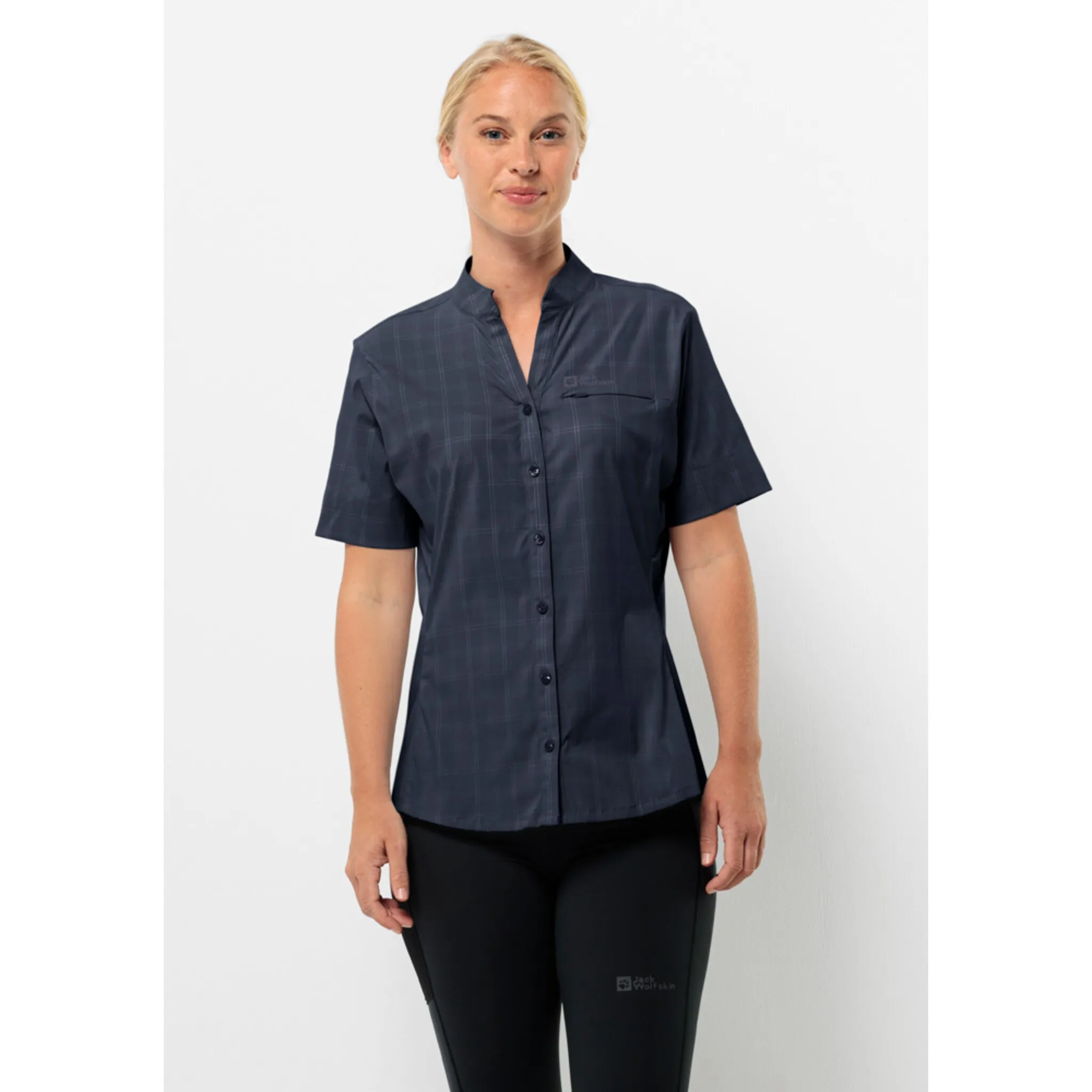 

Блуза с короткими рукавами Jack Wolfskin "NORBO S/S SHIRT W", синий
