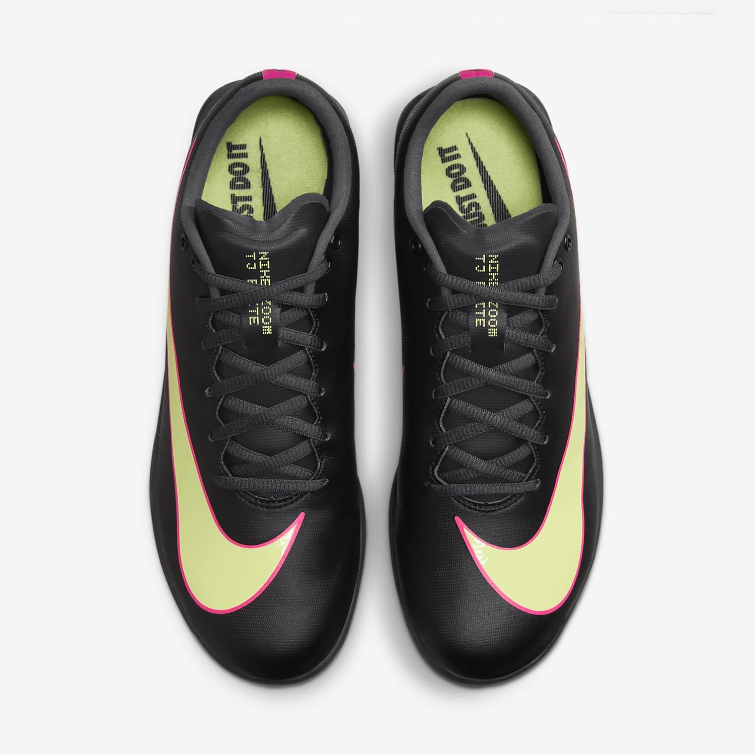 Унисекс бутсы Triple Jump Elite 2 (101 - Белый/Черный/Оранжевый/Гипер-розовый) Nike, Black/Light Lemon Twist/Fierce Pink — фото 4