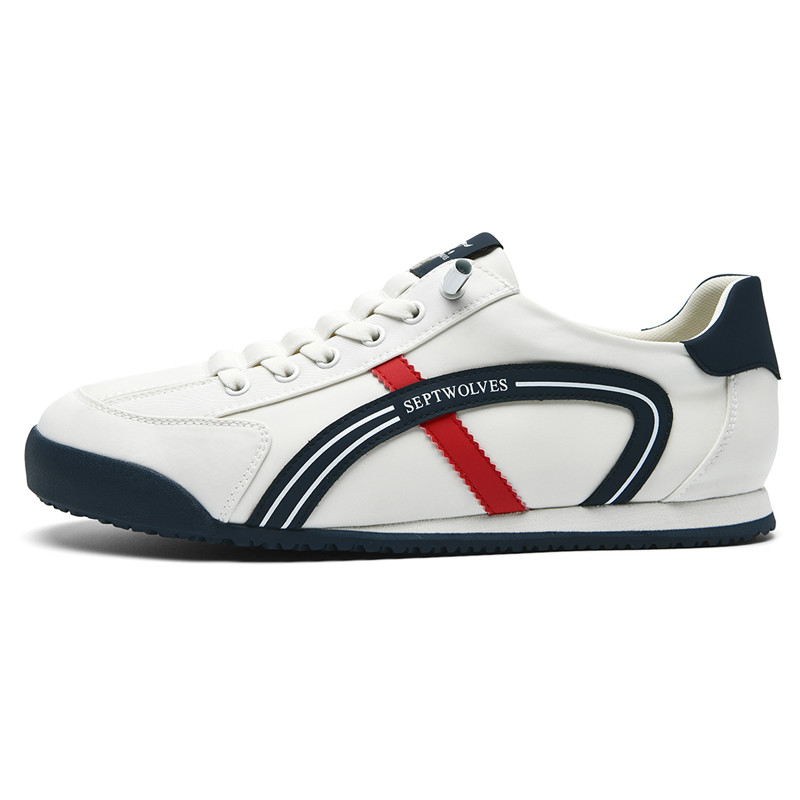 

Низкие кроссовки Cortez German Army для мужчин SEPTWOLVES, Mist White/Deep Sea Blue (Standard Leather Shoe Size)