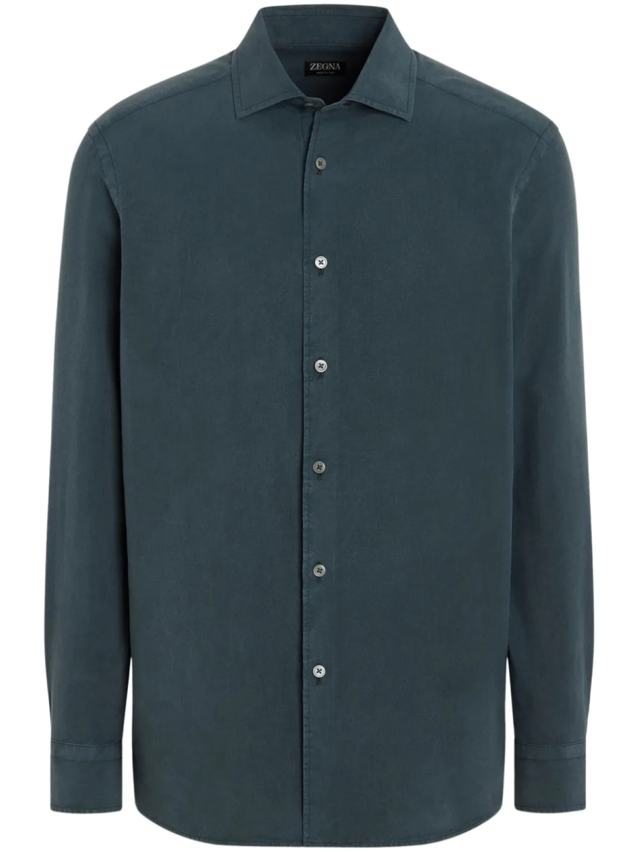 

Zegna шелковая рубашка, синий