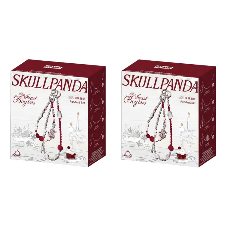 

Pop Mart SKULLPANDA Серия «Праздник начинается» Многофункциональный кулон, запечатанные футляры (2 закрытых коробки)
