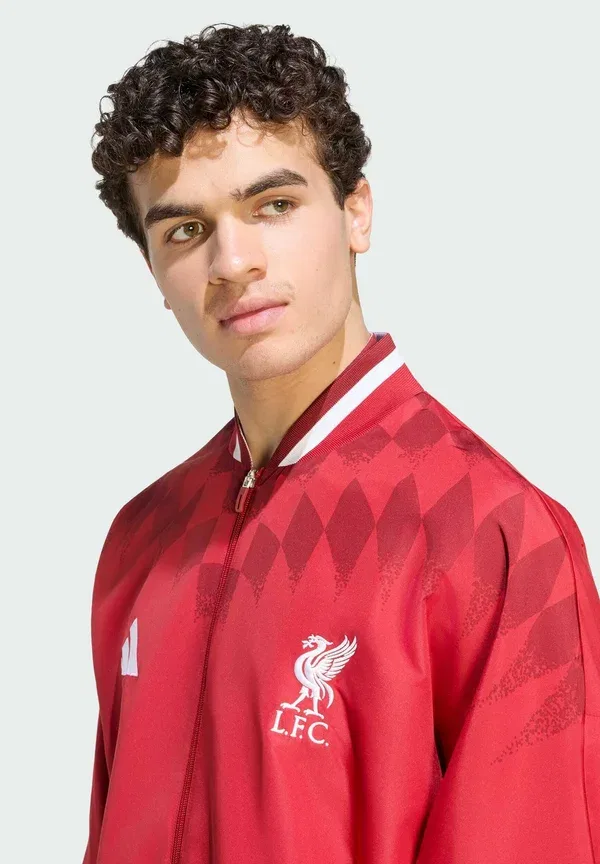 Толстовка тренировочная Liverpool FC Stadium Track Top, Adidas Performance, активный бордовый — фото 3