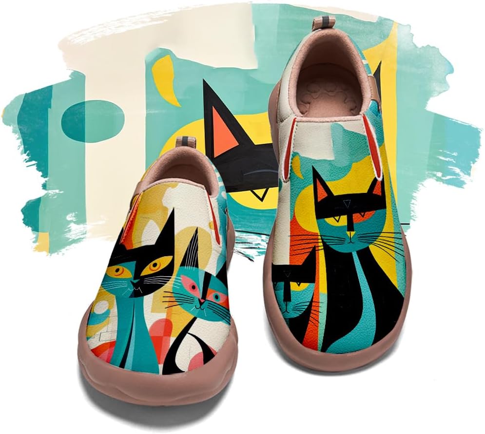 

Мужские раскрашенные обувь для путешествий, повседневные лоферы, прогулочные слипоны, удобные модные кроссовки с художественным дизайном Onehorse, Art-25