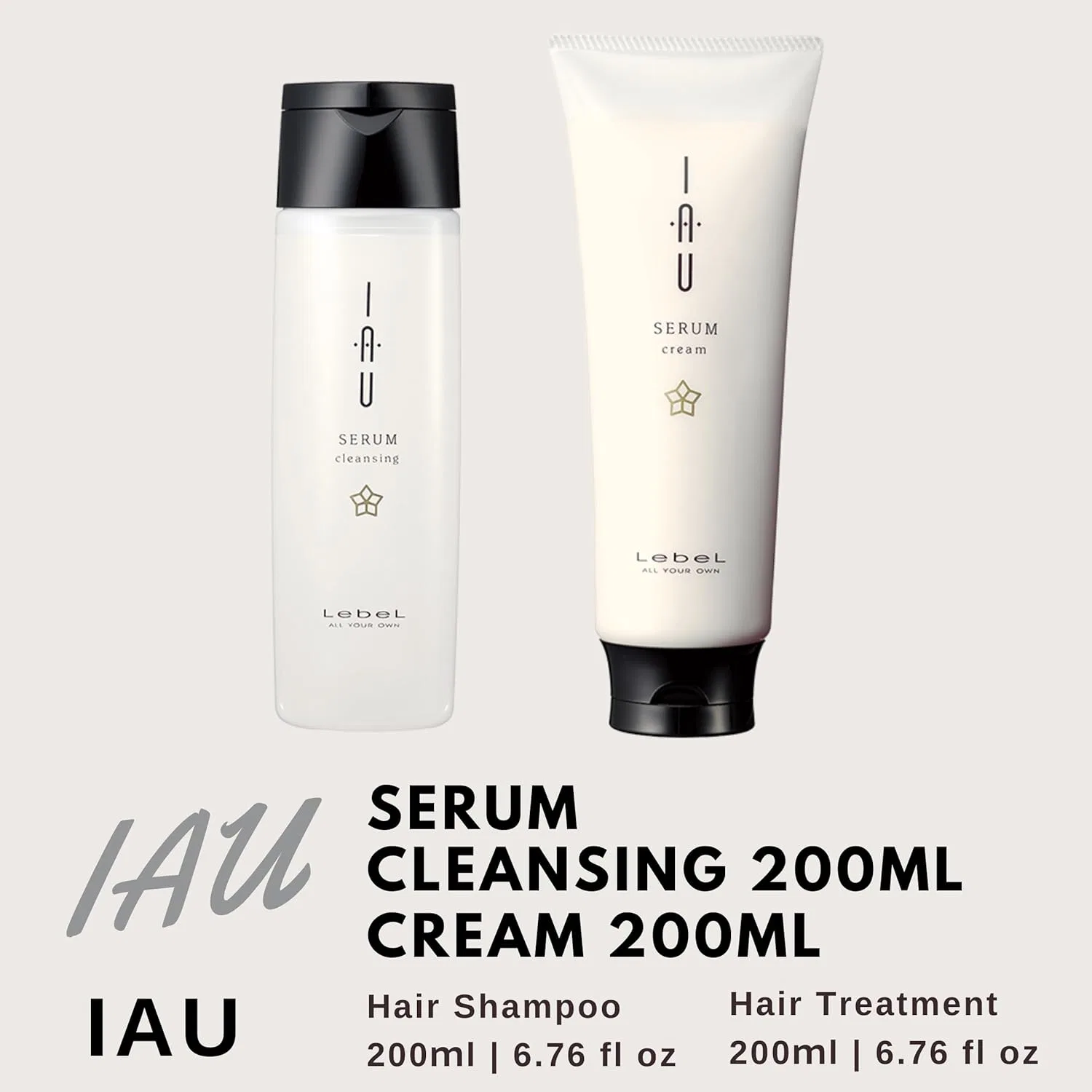 Набор Lebel IAU Serum Cleansing Hair Shampoo и Cream (Зеленый чай) Lebel — фото 2