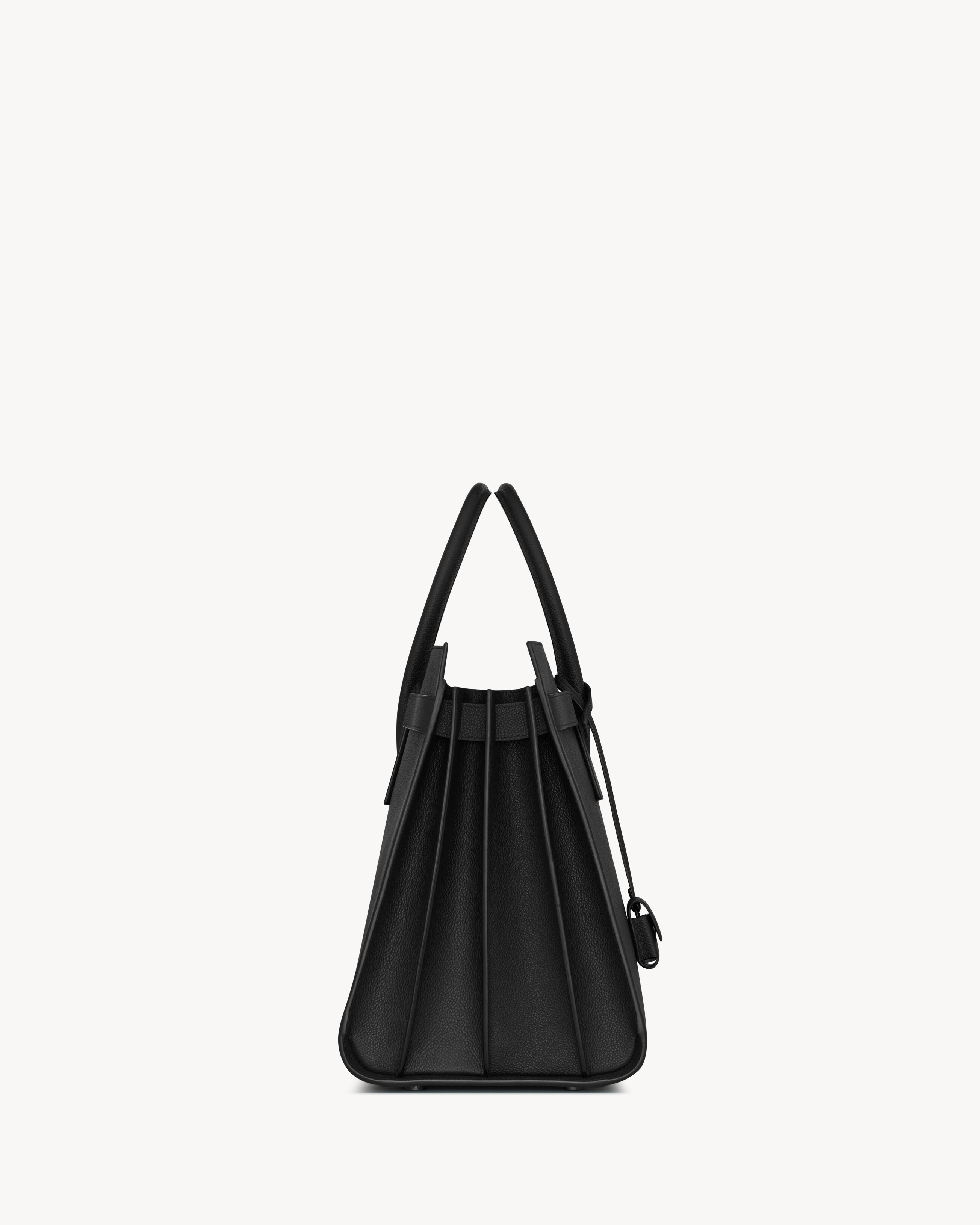 Большая сумка Sac de Jour из зернистой кожи Saint Laurent, черный — фото 3