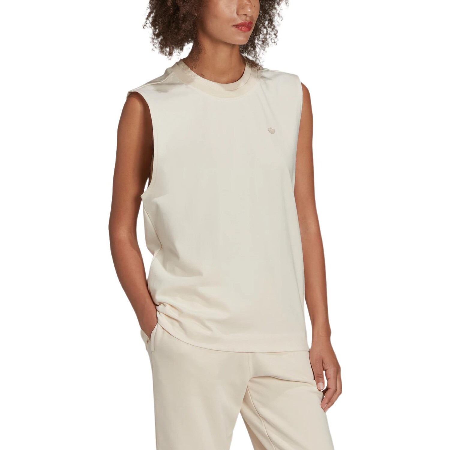 Adicolor Camisole Женская Off White Adidas Originals — фото 4