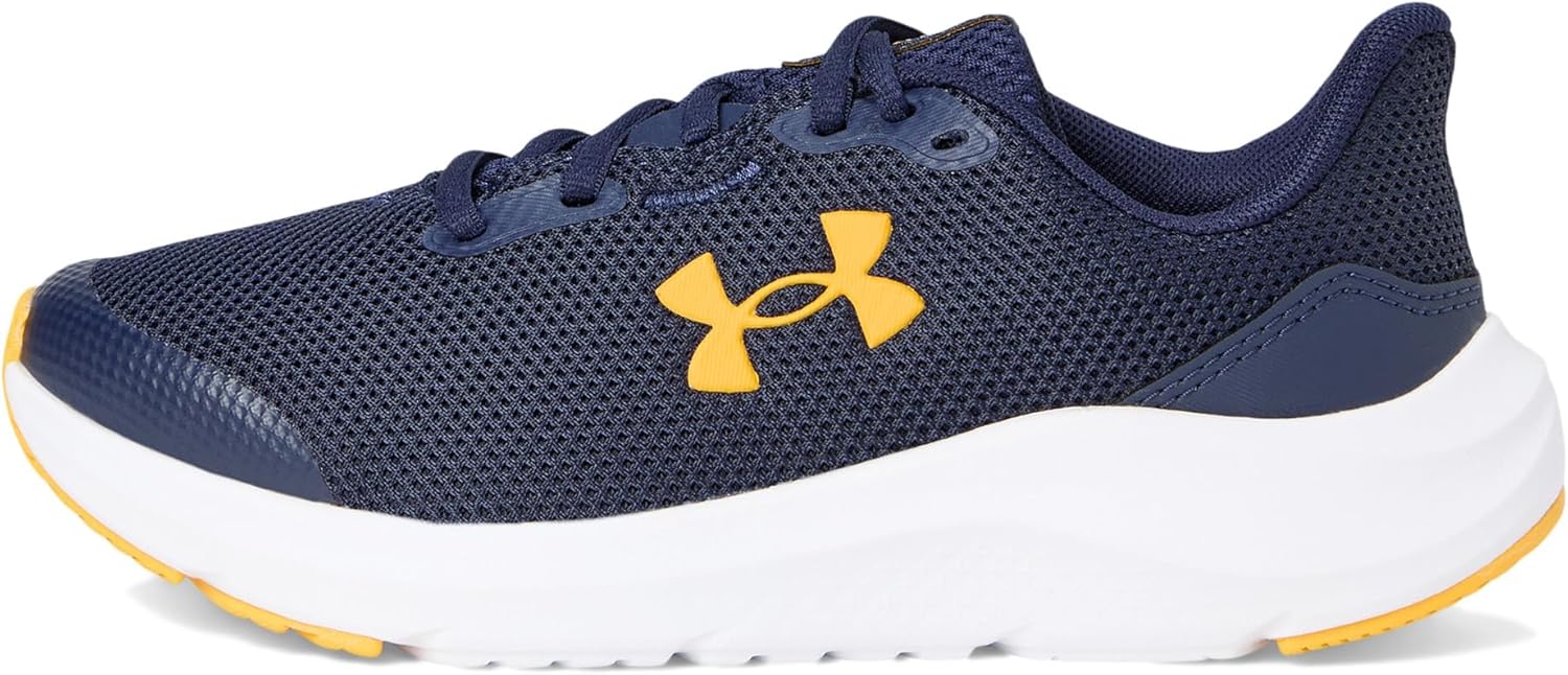 Кроссовки Under Armour Pursuit 4 для мальчиков школьного возраста, синий/золотой — фото 4