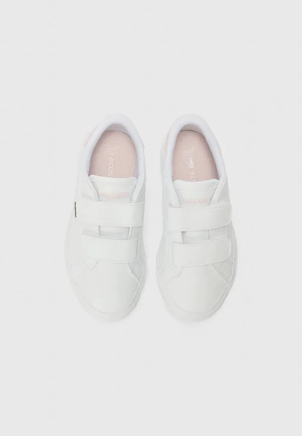 Кроссовки powercourt унисекс Lacoste, White/Pink — фото 4