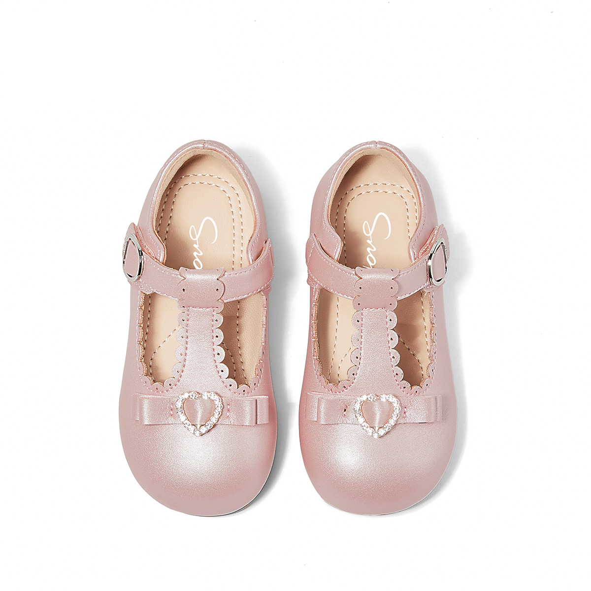 Детские кожаные туфли Princess Collection Breathable Balance для детей от 3 до 7 лет Snoffy, розовый — фото 3