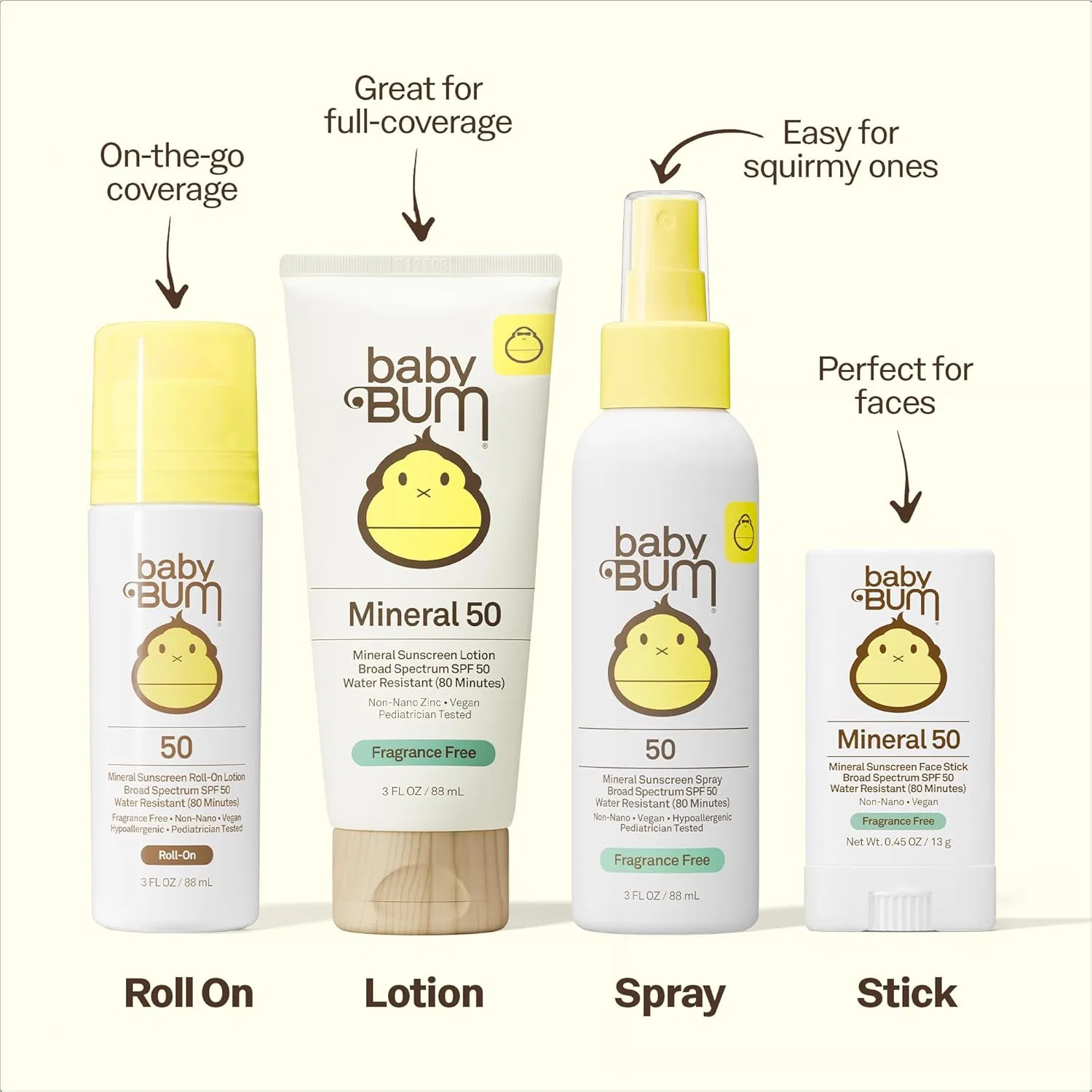 Детский солнцезащитный стик Sun Bum Baby Bum Mineral SPF 50, 13 г Sun Bum — фото 4
