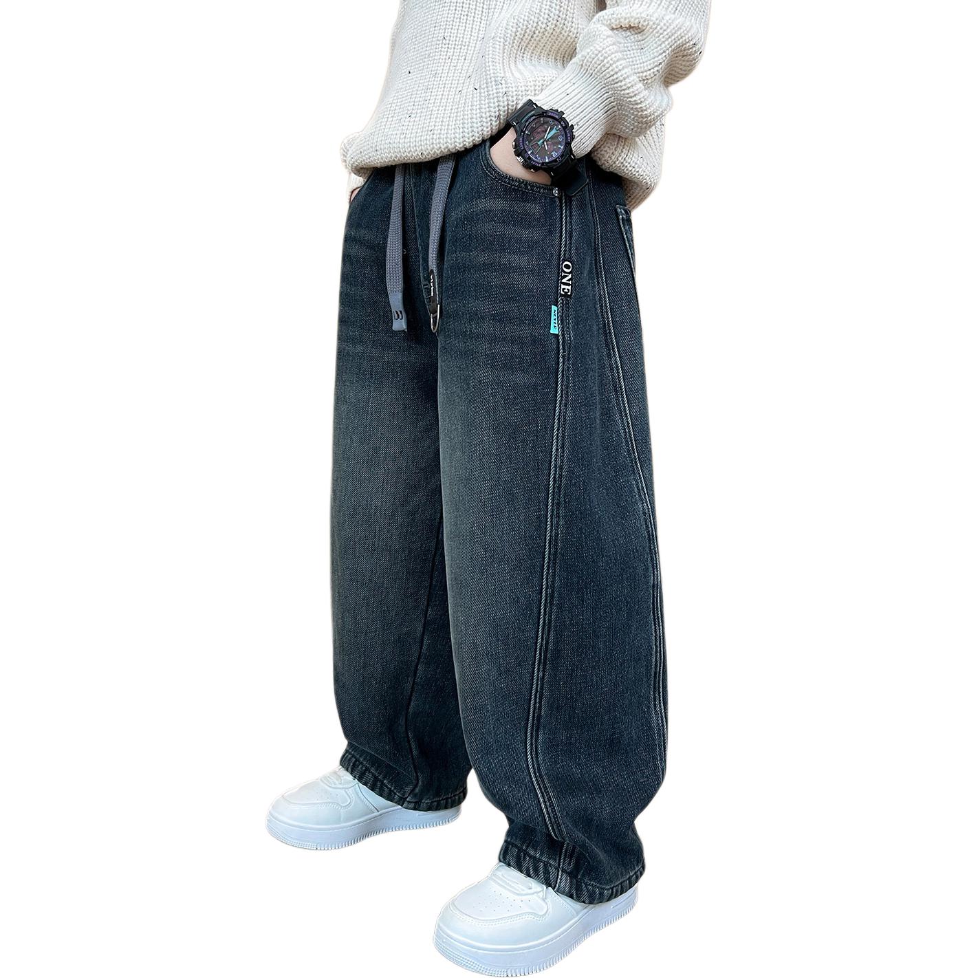 

Детские джинсы Disney, синий серый (thickened and fleece-lined)